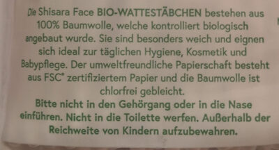 Bio-Wattestäbchen Nachfüllpackung - Ingredientes - de