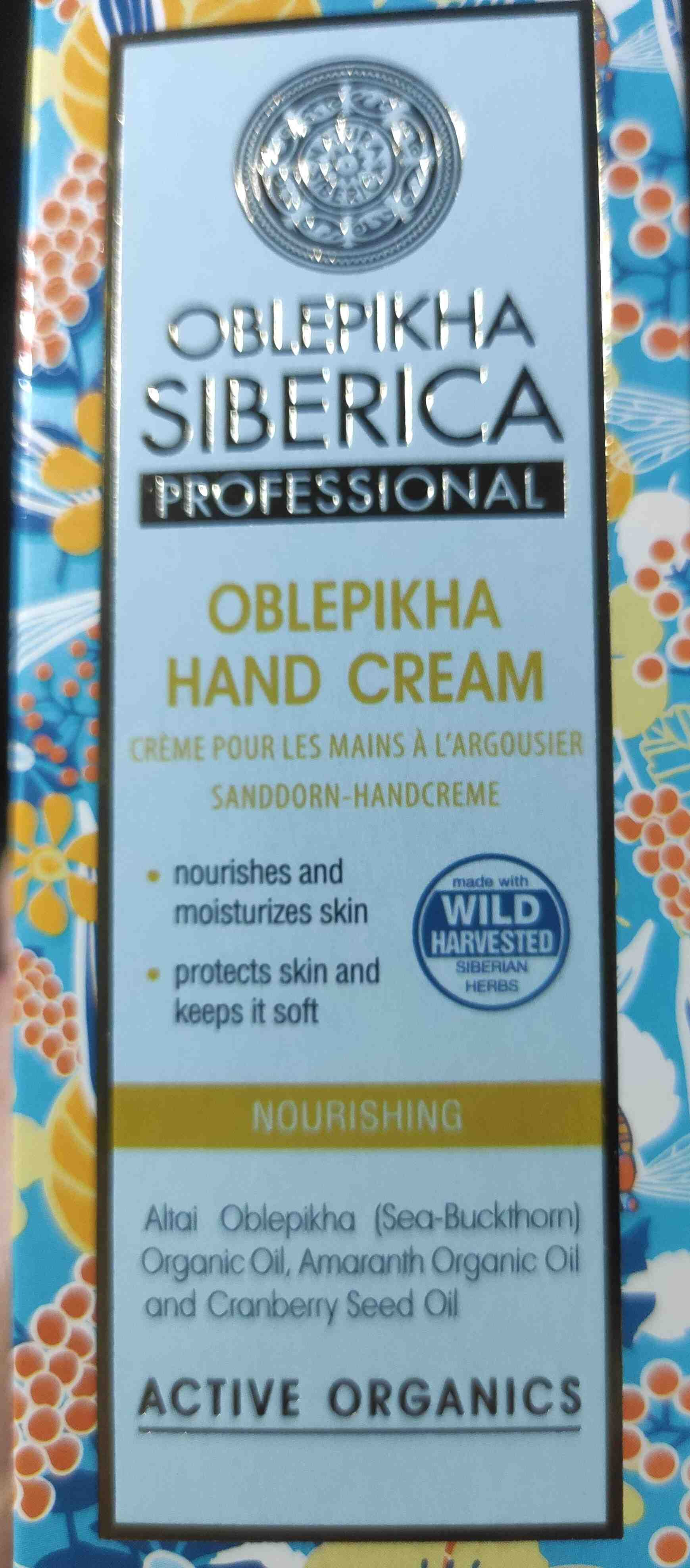 Oblekpikha Hand Cream - Продукт - en