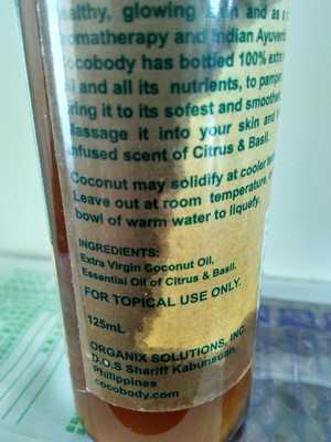 COCOBODY - extra virgin coconut oil - BODY & MASSAGE OIL - 2