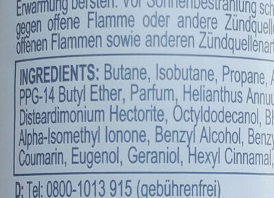 Original Pflegecreme Anti-transpirant - Ingredients - de