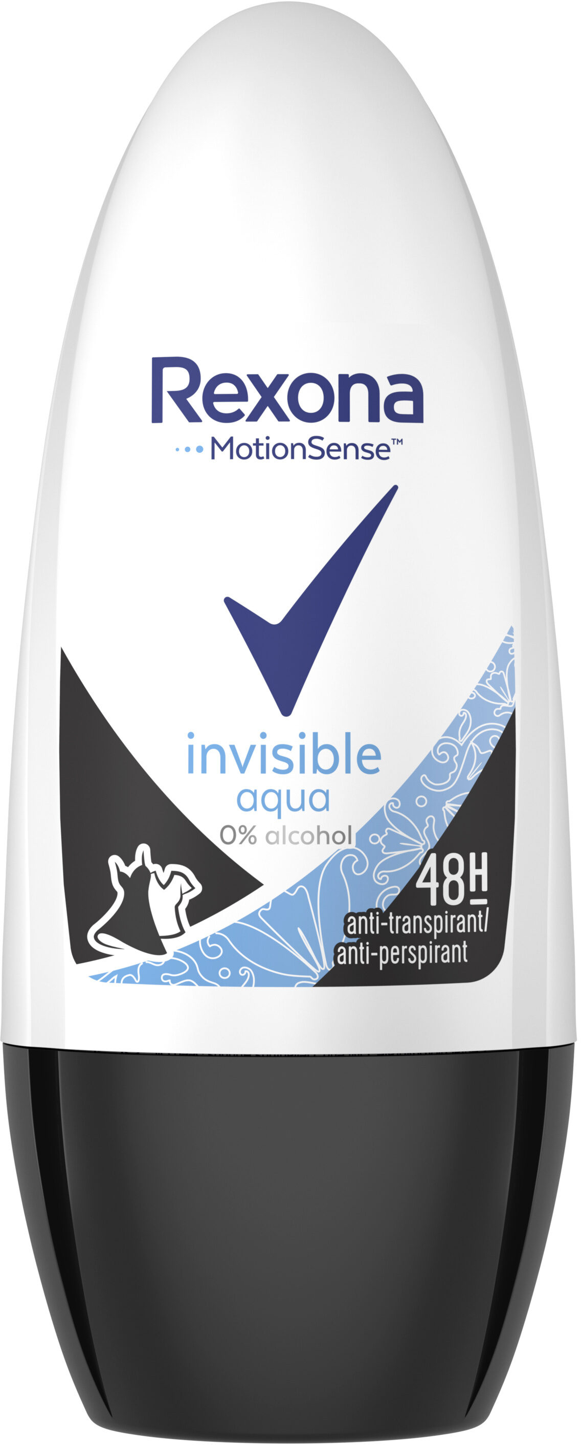 Rexona Déodorant Femme Bille Anti-Transpirant Invisible Aqua 50ml - Product - fr