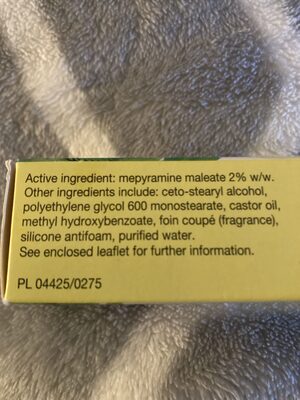Anthisan bite and sting cream - Produkt