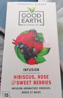 GOOD EARTH THÉ HIBISCUS ROSE ET FRUITS ROUGES - Ingredients - fr