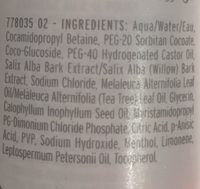 Tea Tree Skin Clearing Foaming Cleanser - Ingredients - fr