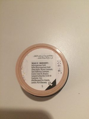 The Body Shop Shea Lip Butter - Ingredients