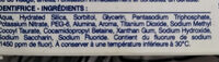 soin Anti-caries - Ingredients - fr