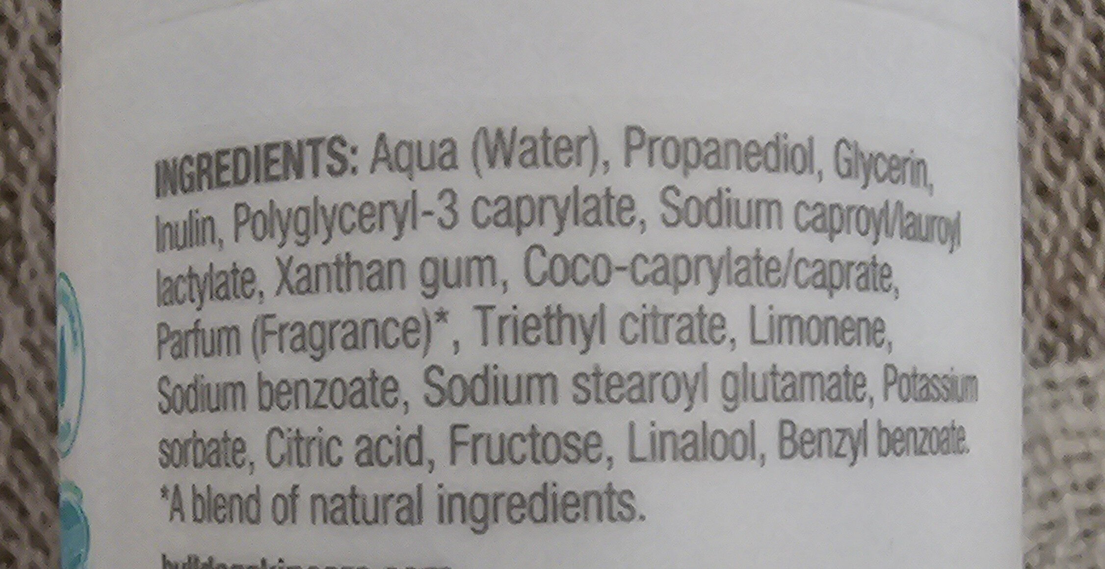 Natural Deodorant Skincare - Ainesosat - ro