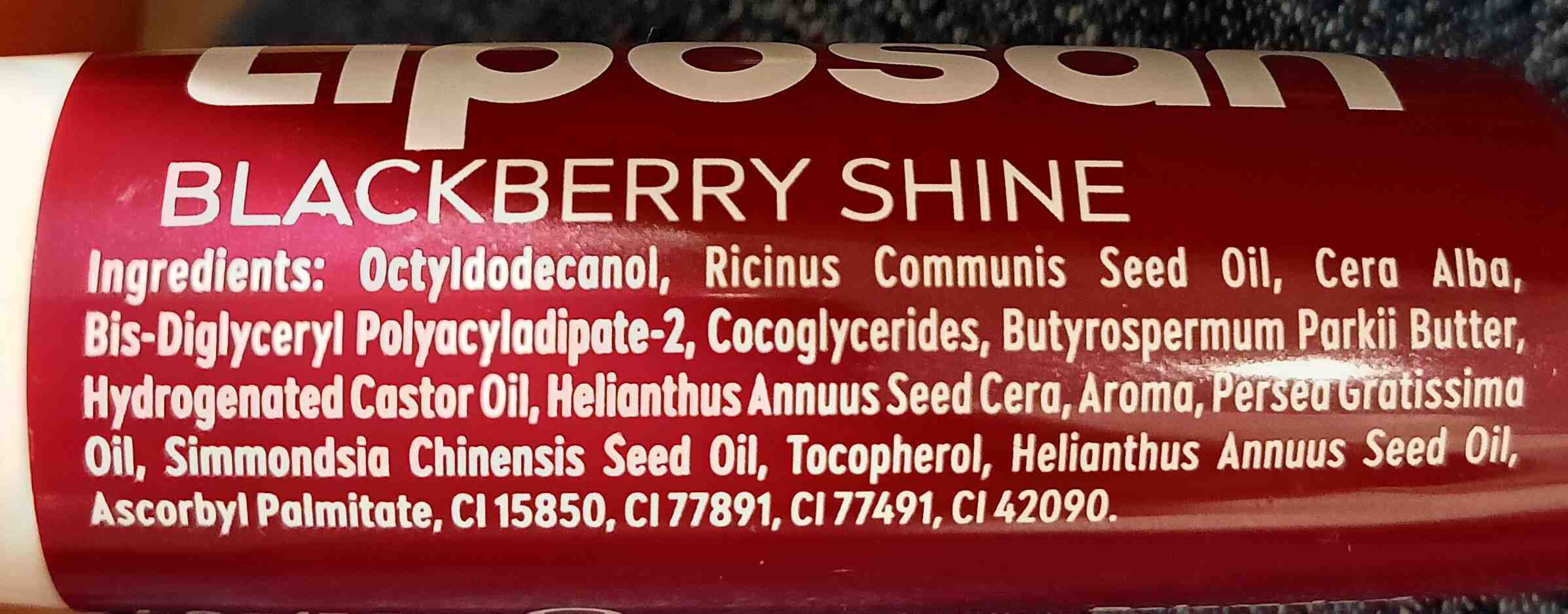 Blackberry Shine - Ingredients - en