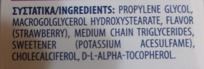 D3 fix drops - Ingredients