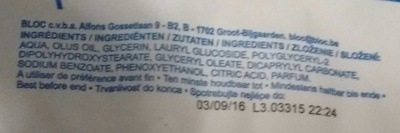 72 lingettes Bébé ultra douces - Ingredients - fr