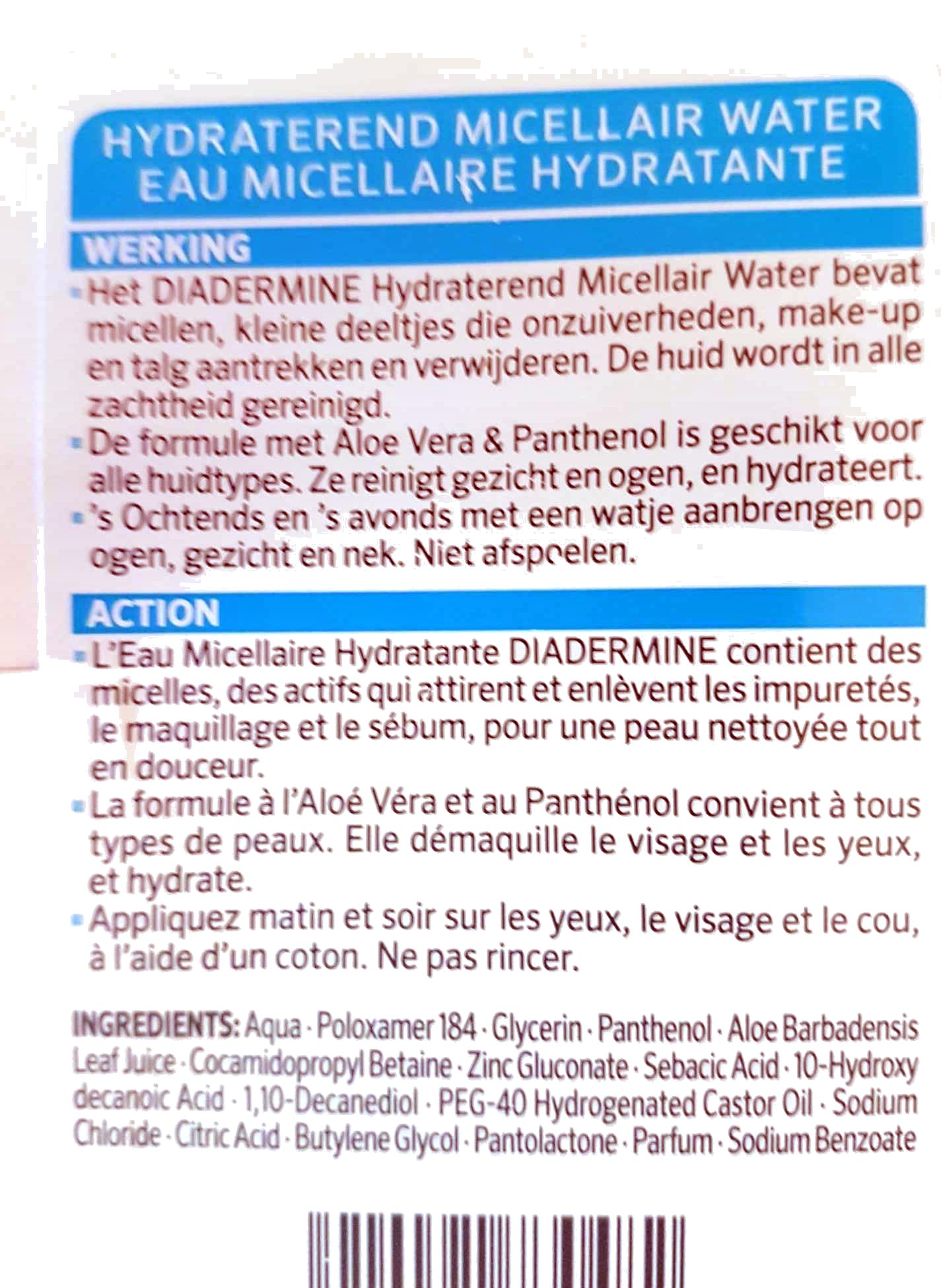 Eau micellaire hydratante - Product - fr