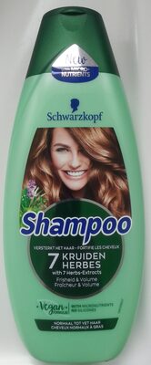 oppervlakkig Buitenshuis bijtend Shampoo - 7 Herbs - 7 Kruiden - Schwarzkopf - 400 ml