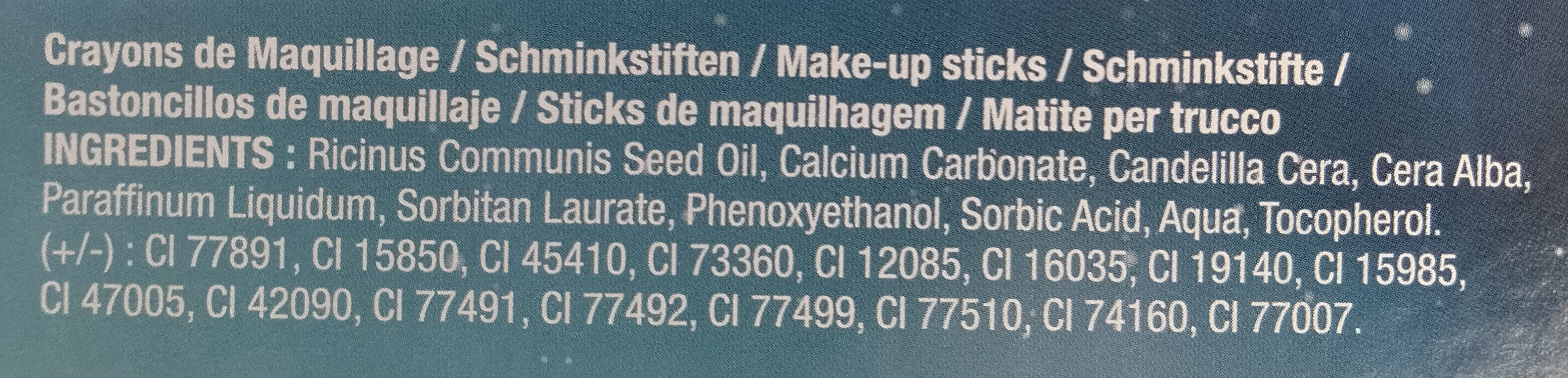 crayons de maquillage - Ingredientes - fr