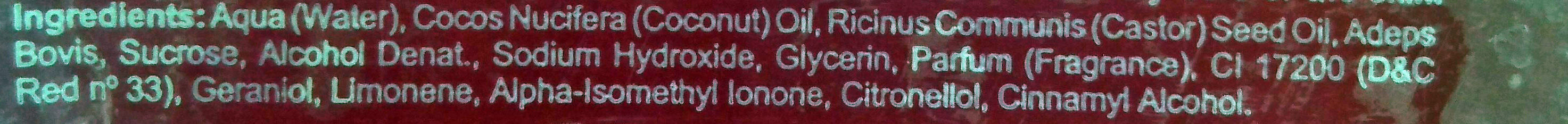 Glicerina natural rubi - Ingredients - en