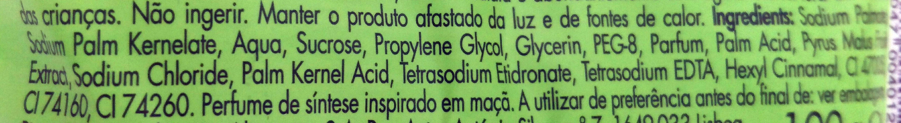 Sabonete glicerina maçã - Ingrédients - pt