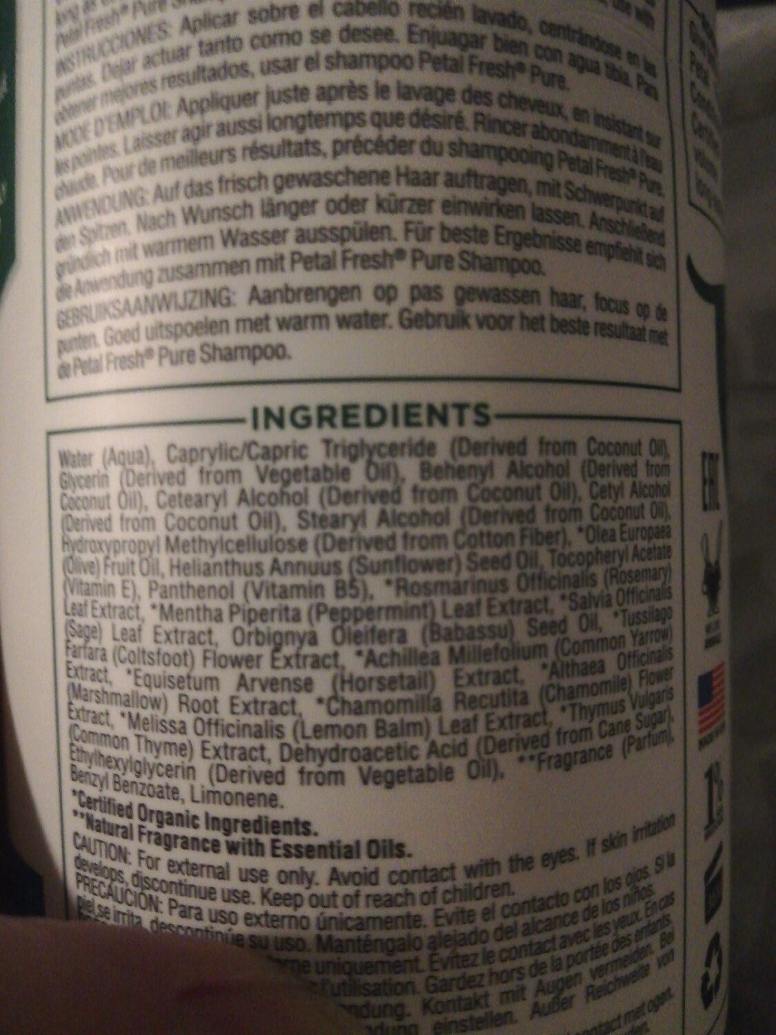 shampoo - Ingredientes - xx