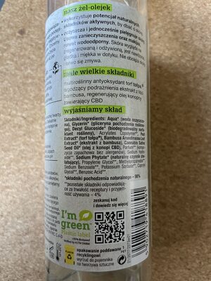 All Green, żel-olejek do mycia twarzy, bambus+konopie - 製品 - en