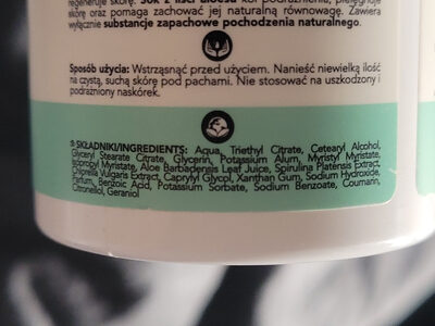 Deo Roll Spirulina i chlorella - Ingredients - pl