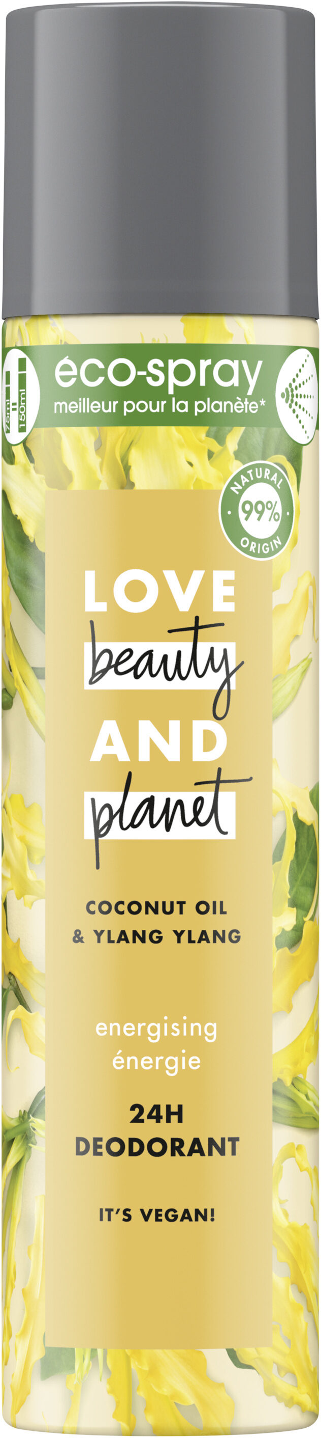 Love Beauty And Planet Déodorant Éco-Spray Énergie 75ml - Tuote - fr