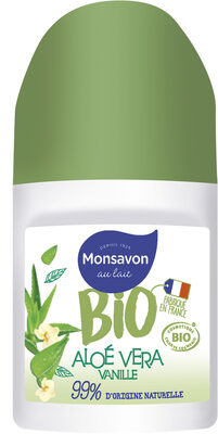 Monsavon Déodorant Bille Certifié Bio Aloé Vera Vanille - Produit