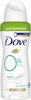 DOVE Déodorant Femme Spray Compressé Sensitive 0% Sans Parfum 100ml - Produto