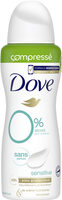 DOVE Déodorant Femme Spray Compressé Sensitive 0% Sans Parfum 100ml - Produit - fr