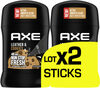 AXE Déodorant Homme Stick Collision Cuir & Cookies 48 h Non-Stop Frais Lot 2x50ml - Produit