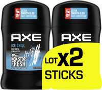 AXE Déodorant Stick Homme Ice Chill 48h Non-Stop Frais Lot 2x50ml - Tuote - fr