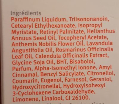 Soin de la peau (CICATRICES, VERGETURES, TEINT IRRÉGULIER) - Ingredients - fr
