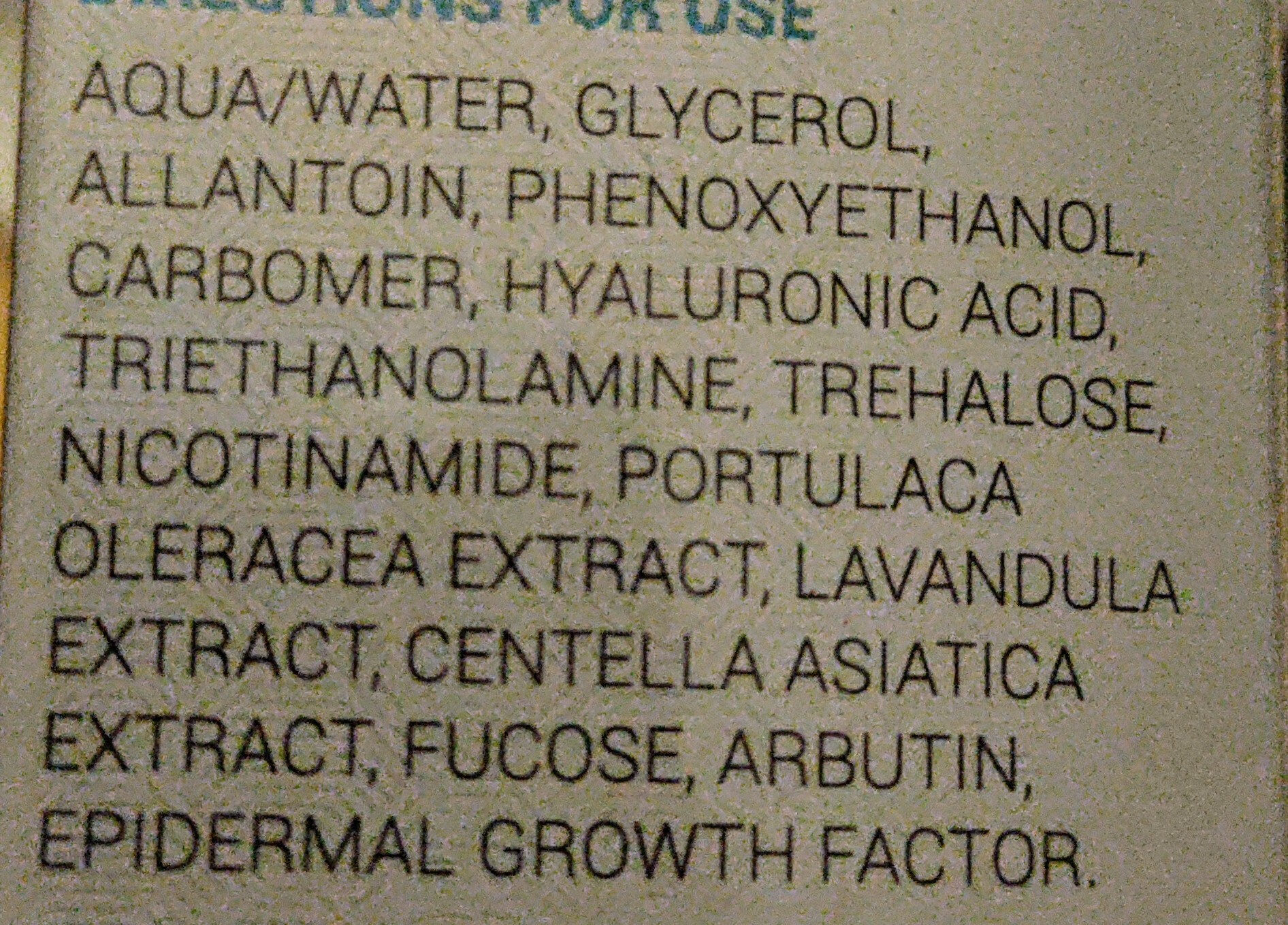 Acne cream - Ingredients - fr