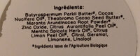 Déodorant crème menthe citron vert - Ingredients - fr