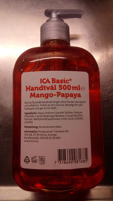 ICA Basic Handtvål Mango-Papaya - 3