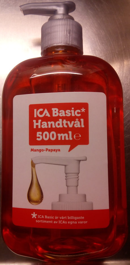 ICA Basic Handtvål Mango-Papaya - Product - sv