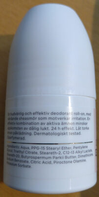 Apoliva Fresh Deodorant: Oparfymerad/känslig hud - Ingredientes