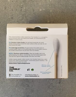 Eco friendly & socially responsible bamboo cotton swabs - Ingredients