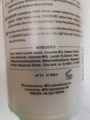Fsshionline liquid soap - Продукт