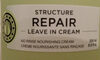 Structure Repair - Leave in Cream - - Produit