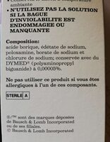 ReNu formule classique - Ingredients - fr