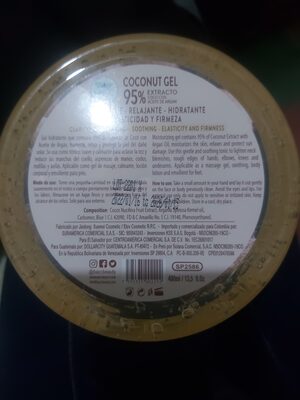 COCONUT BODY GEL - Ingrédients