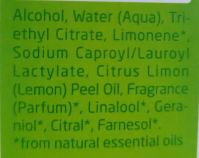 Deodorante limone - Ingredients - it