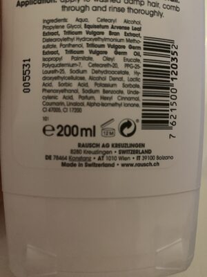 Raush baume nutritif - Recycling instructions and/or packaging information