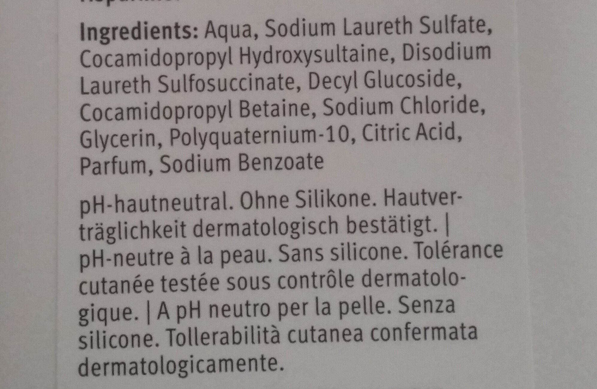 Bellena Hair Care Shampoo Ultra doux - Ингредиенты - fr