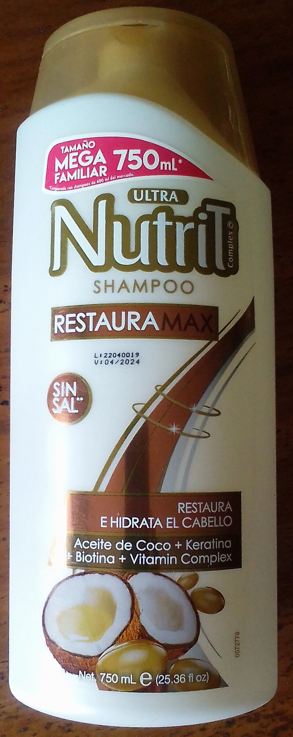 Ultra Nutrit Shampoo Restaura Max - Product - en