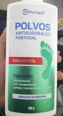 Polvos Antisudorales con mentol - Producte - es