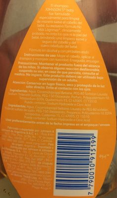 Gohmso's baby shampoo - Ingredients