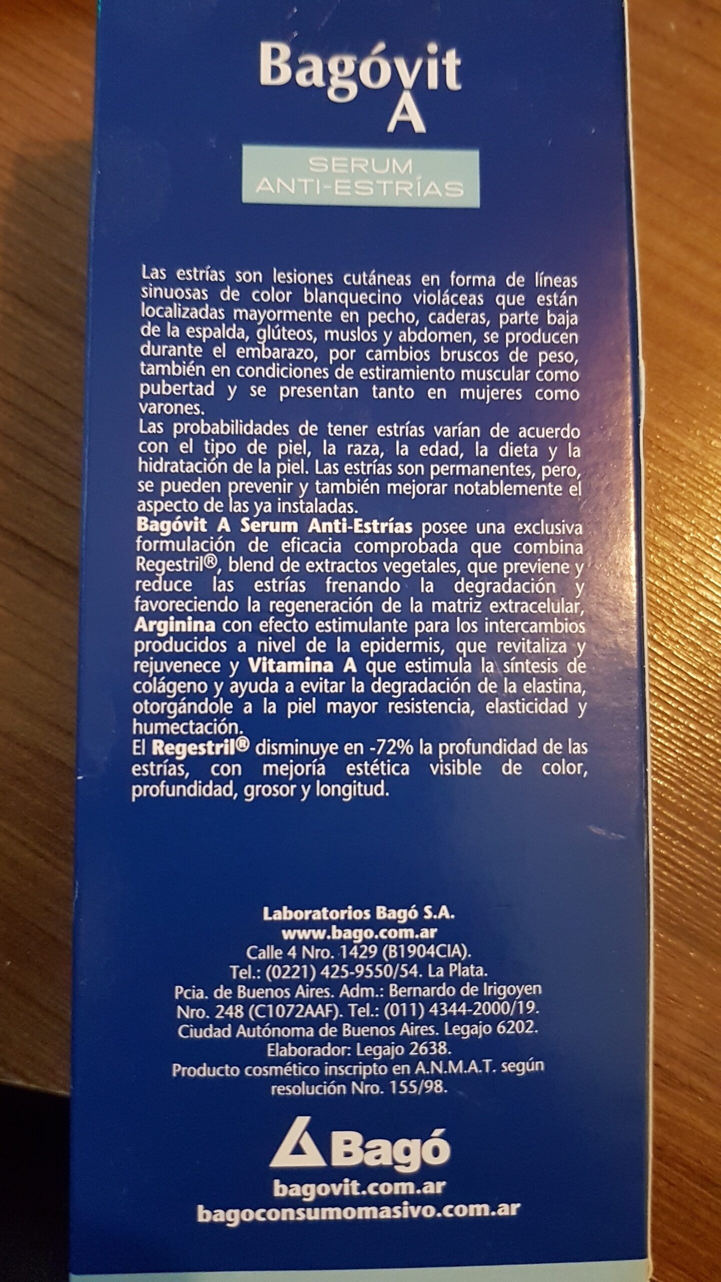Bagovit A Serum anti estrías - Recycling instructions and/or packaging information - en
