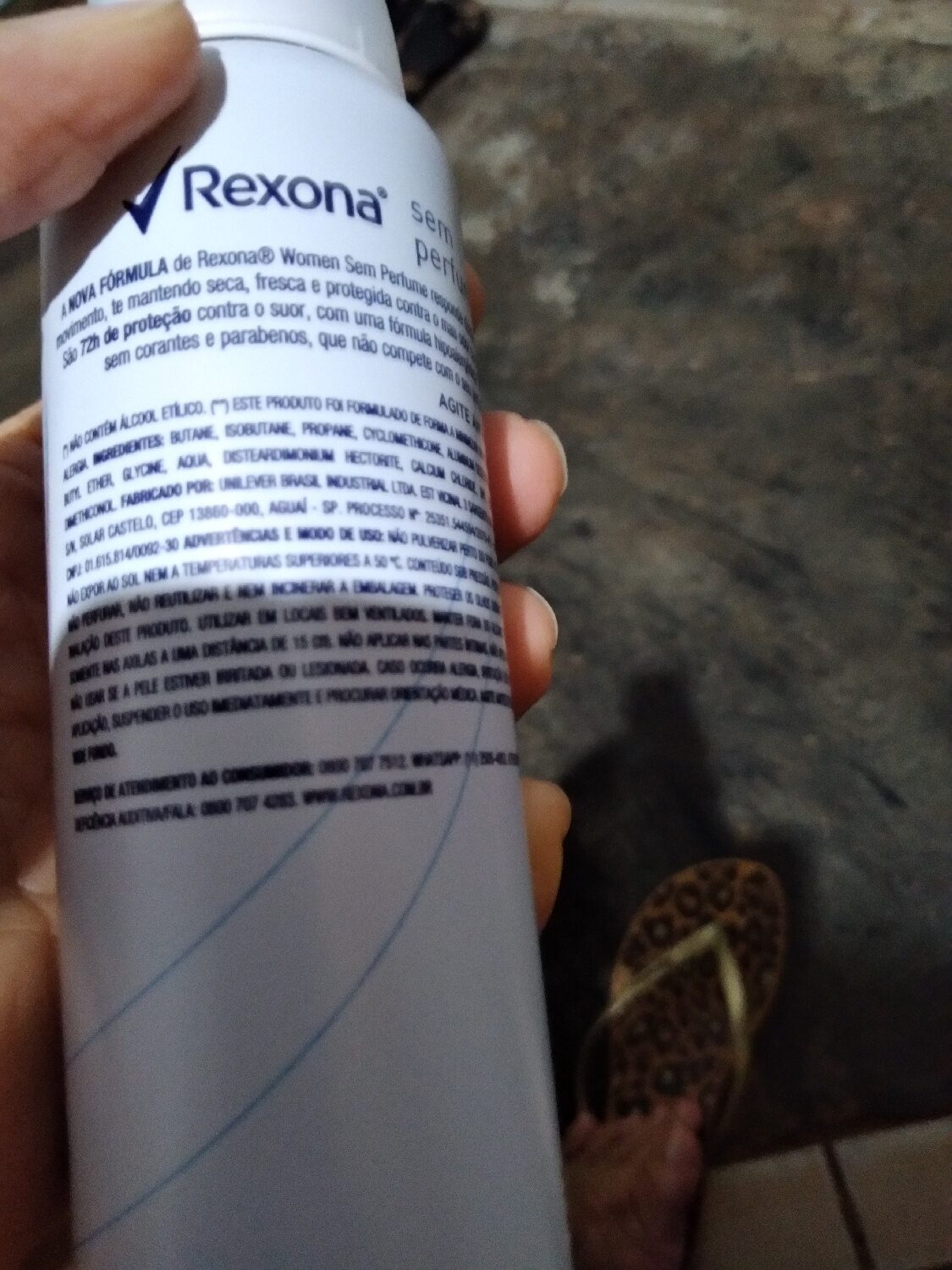rexona72H - Ingredients - xx