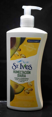 St. Ives. Humectacion diaria. Crema corporal con vitamina E y palta.a - Produit