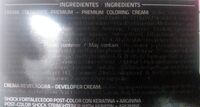 8 Rubio Claro - Ingredients - es