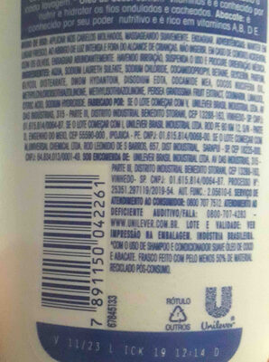 suave shampoo - Ingredients